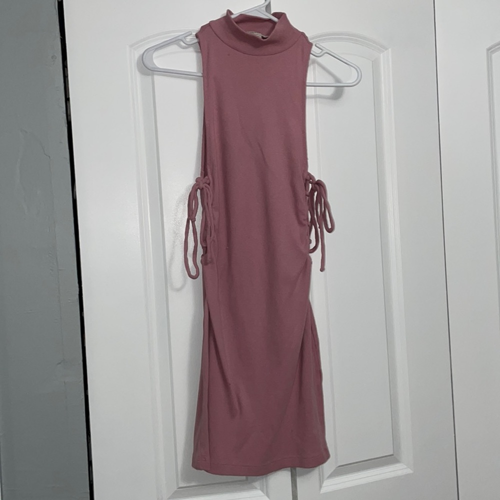 Pink mini dress